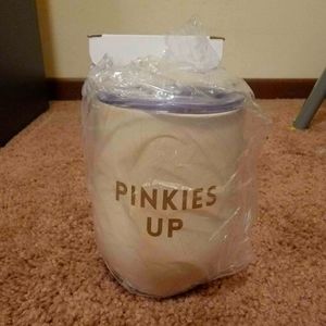 "Pinkies Up" Blush Stemless Tumblers
